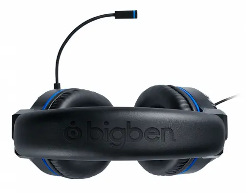Геймърски слушалки Nacon Bigben PS4 Official Headset V3, Микрофон, Черен/Син - image 3