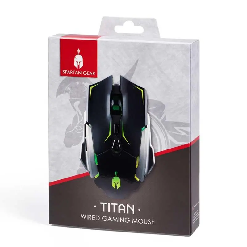 Gaming ποντίκι Spartan Gear Titan, μαύρο - image 1