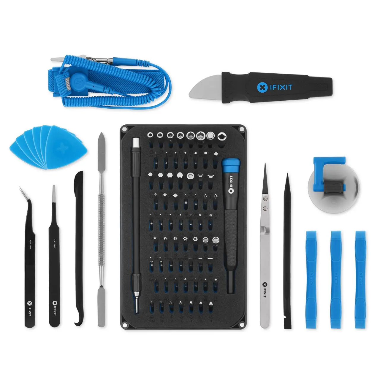 Set de instrumente profesionale iFixit Pro Tech Toolkit - 64 Precision Bits + Covoraș antistatic - image 2