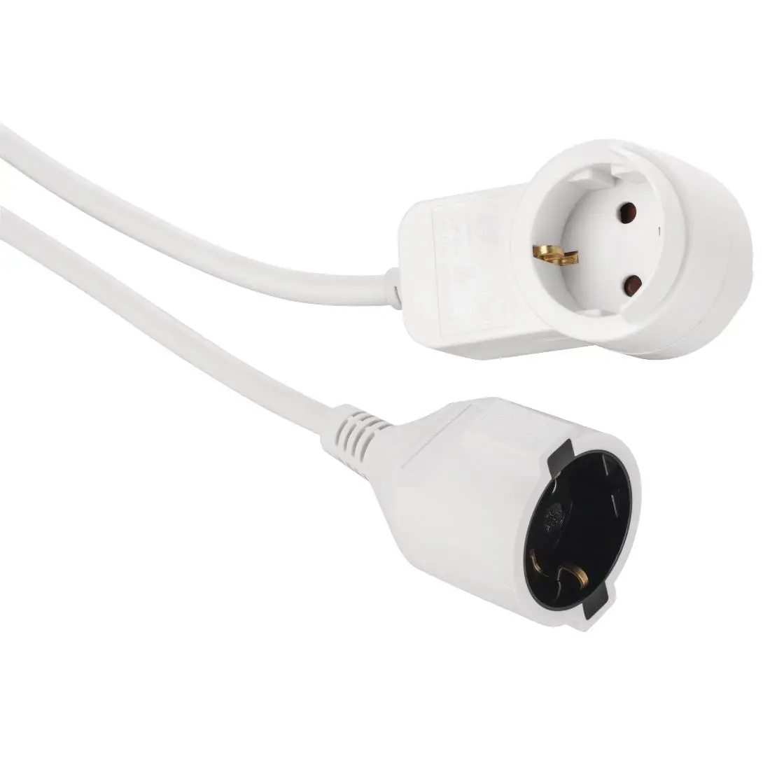 Καλώδιο προέκτασης HAMA Powerplug, Schuko αρσενικό, Schuko θηλυκό, Πρόσθετη πρίζα, 3.0 m, Λευκό