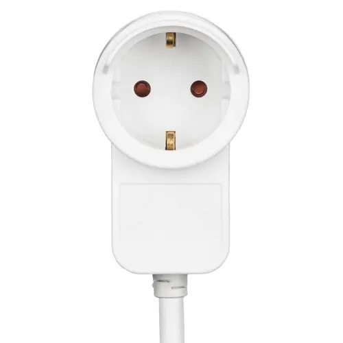 Удължителен кабел HAMA Powerplug, Шуко мъжко, Шуко женско, Допълнителен контакт, 3.0 m, Бял - image 3