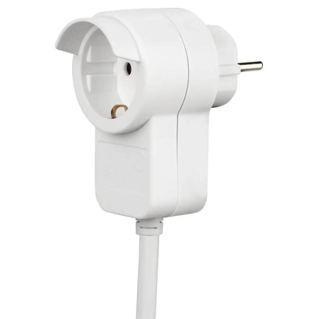 Удължителен кабел HAMA Powerplug, Шуко мъжко, Шуко женско, Допълнителен контакт, 3.0 m, Бял - image 4