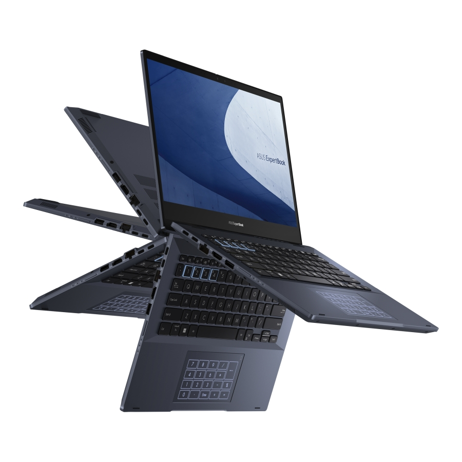Лаптоп, Asus ExpertBook B5 Flip B5402FEA-KA0189, Intel Core i5-1155G7 2.5 GHz (8M Cache, up to 4.5 GHz, 4 cores), 14"FHD (1920 x 1080)Touch 16:10, 16GB DDR4, PCIe 3.0x4  512GB SSD, Intel UHD Graphics, HDMI, 2xThunderbolt, RJ45, No OS, Illim.Kbd., Star Black - image 5