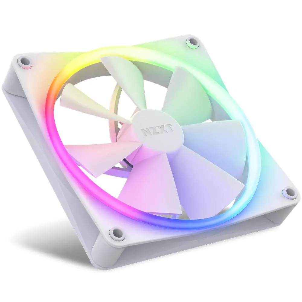 Комплект вентилатори NZXT F140 RGB White 2 броя и NZXT RGB контролер - image 1