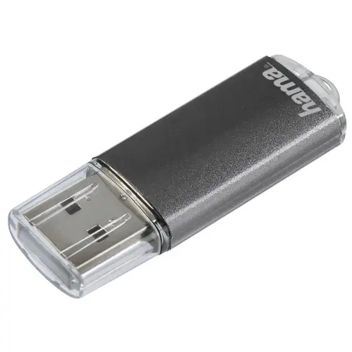 USB памет HAMA Laeta, 16GB, USB 2.0, 10 MB/s, Сив