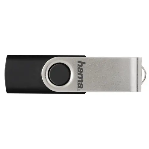 USB памет HAMA Rotate, 128GB,10 MB/s, Черен - image 1