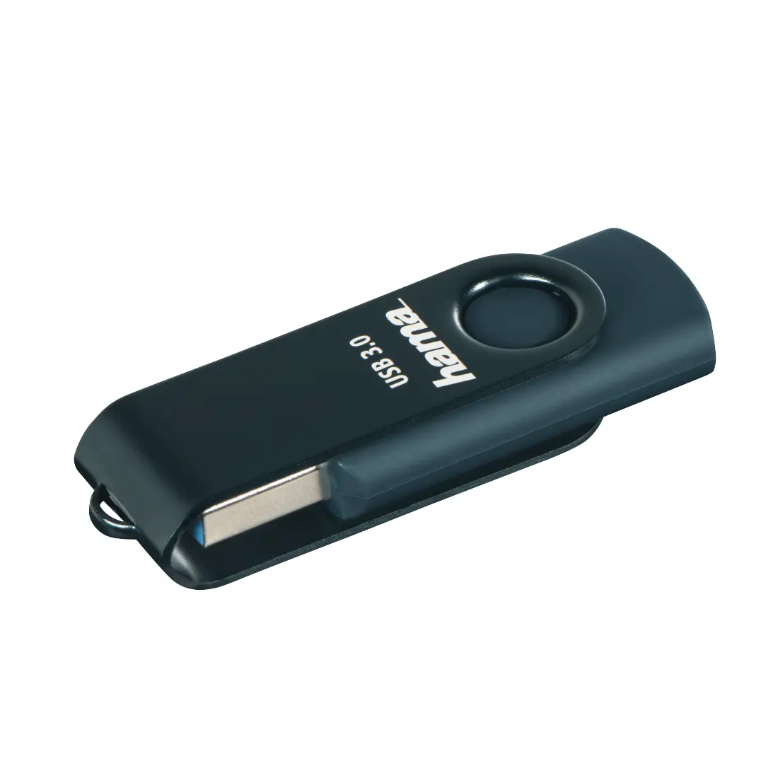 Μνήμη USB HAMA Rotate, 128GB, USB 3.0 90 MB/s, Μπλε πετρόλ