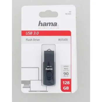 USB памет HAMA Rotate, 128GB, USB 3.0 90 MB/s, Петролно синьо - image 3