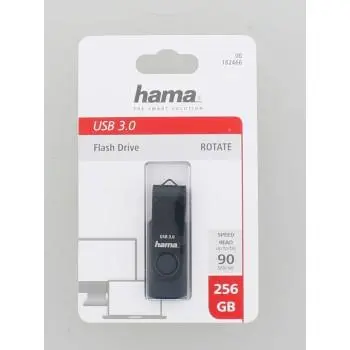 USB памет HAMA Rotate, 256GB,USB 3.0  90 MB/s, Петролно синьо - image 3