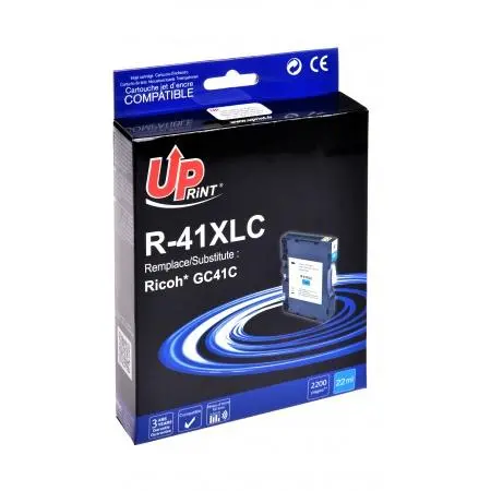 Μελάνι τζελ UPRINT GC41M, RICOH, 36ml, 2500 σελίδες, 405762, Κυανό