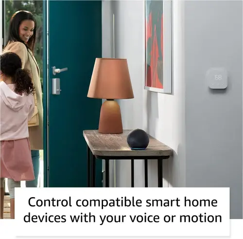 Преносима смарт тонколона Amazon Echo Dot 5, Гласов асистент, Alexa, Черен - image 2