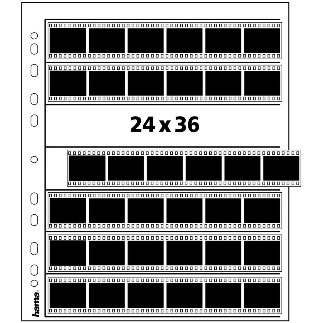 Folii pentru negative HAMA 02251, 24 x 36, 100 pag
