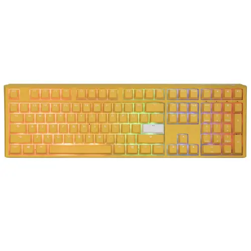 Gaming μηχανικό πληκτρολόγιο Ducky One 3 Yellow Full-Size, Cherry MX Clear - 1