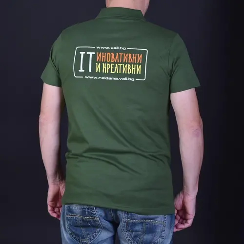 Тениска VALI COMPUTERS Gents, размер XL, Зелена - image 1