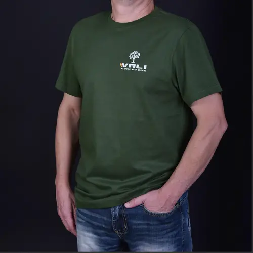 Тениска VALI COMPUTERS Unisex, размер XS, Зелена