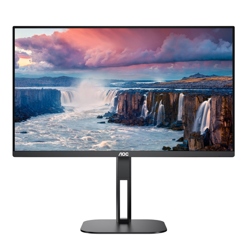 Монитор, AOC 27V5C/BK, 27" IPS WLED, 1920x1080@75Hz, 4ms GtG, 1ms MPRT, 300cd m/2, 1000:1, DCR 20M:1, FreeSync, FlickerFree, Low Blue Light, 3Wx2, Tilt, Height Adjust, Pivot, Swivel, HDMI, DP, USB hub - image 4