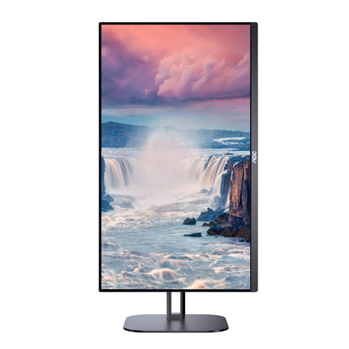 Монитор, AOC 27V5C/BK, 27" IPS WLED, 1920x1080@75Hz, 4ms GtG, 1ms MPRT, 300cd m/2, 1000:1, DCR 20M:1, FreeSync, FlickerFree, Low Blue Light, 3Wx2, Tilt, Height Adjust, Pivot, Swivel, HDMI, DP, USB hub