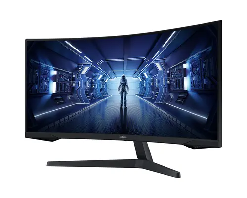 Монитор, Samsung LC34G55T, 34" CURVED VA, 1000R, 165 Hz, 1 ms MPRT, 21:9, 3440 x 1440, HDR10, 250 cd/m2, 2500:1 Contrast, Mega DCR, Eye Saver, Flicker Free, FreeSync Premium, Black Equalizer, Low Input Lag, DP 1.4, HDMI 2.0, Headphone, 178°/178°, Black - image 3
