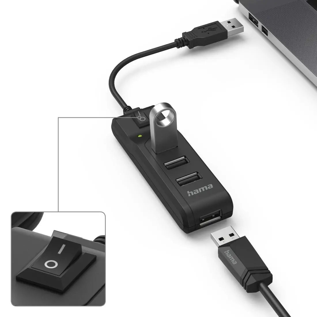 Hub USB, 4 porturi, HAMA-200118 - image 4