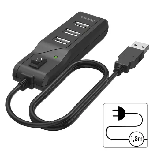 Hub USB, 4 porturi, HAMA-200118 - 6