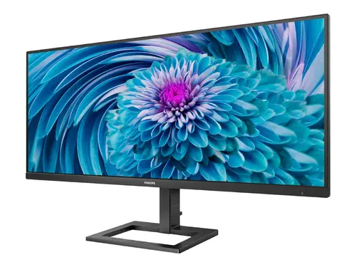 Монитор, Philips 346E2LAE, 34" VA WLED, 3440x1440@100Hz, 4ms GtG, 1ms MPRT, 300cd m/2, 3000:1, Mega Infinity DCR, Adaptive Sync, FlickerFree, Low Blue Light, 3Wx2, Tilt, Height Adjust, HDMI, DP, USB Hub