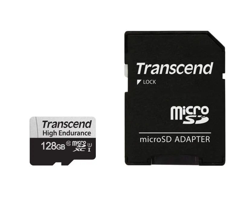 Μνήμη, Transcend 128GB micro SD με προσαρμογέα U1, High Endurance