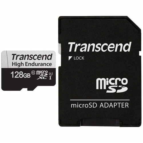 Памет, Transcend 128GB micro SD w/ adapter U1, High Endurance