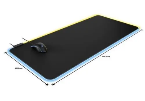 Геймърски пад Kingston HyperX Pulsefire Mat XL RGB, Черен - image 2