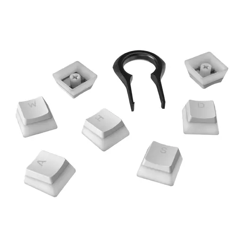 Капачки за механична клавиатура HyperX Pudding Double Shot PBT Keycap Set upgrade kit, Бели - image 1