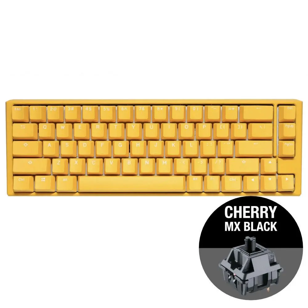 Геймърскa механична клавиатура Ducky One 3 Yellow SF 65, Cherry MX Black суичове - image 1