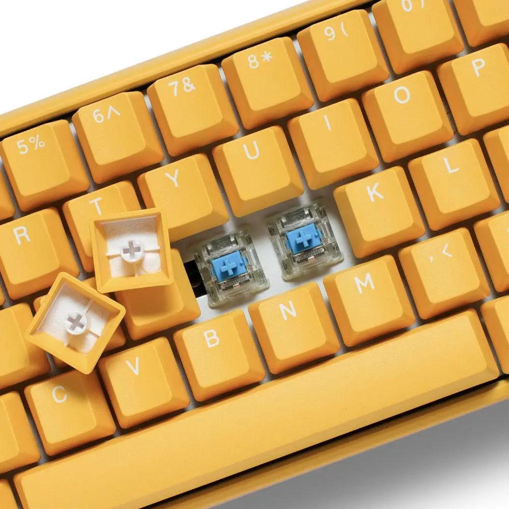 Геймърскa механична клавиатура Ducky One 3 Yellow SF 65, Cherry MX Black суичове - image 4