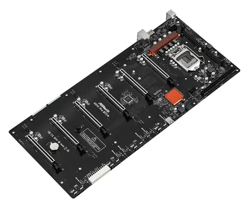 Дънна платка ASRock H510 Pro BTC+, LGA1200, 6 PCIe 3.0 x16, 1 Mining Port - image 2