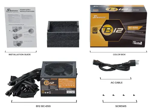 Захранващ блок Seasonic B12-BC-650, 650W Bronze 85+ - image 4