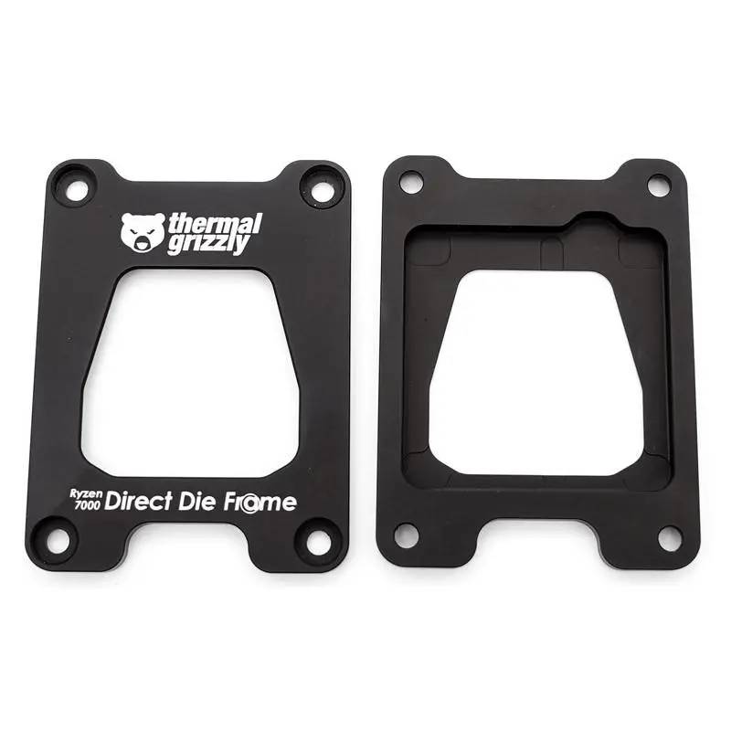 Монтажна рамка Thermal Grizzly Ryzen 7000 Direct Die Frame, Алуминий, Черен - image 1