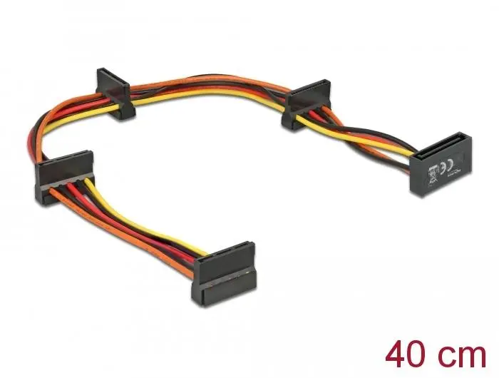Кабел Delock Power SATA > 4 x SATA 15 Pin, 40cm - image 1