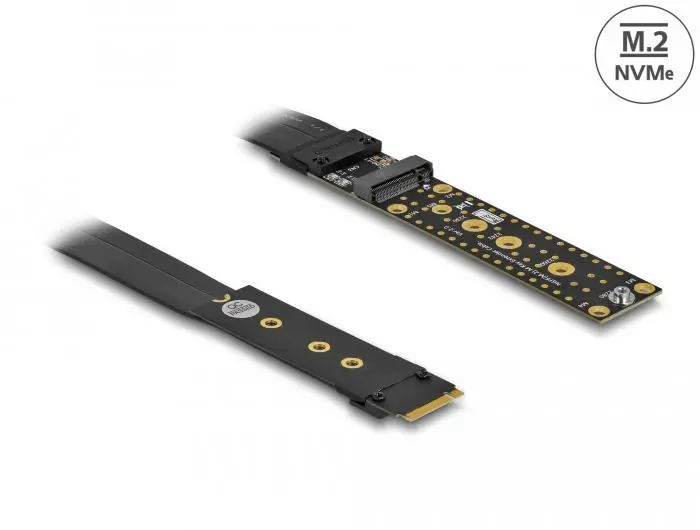 Карта Delock 64136, M.2 Key M Extension NVMe, Кабел 20 см. - image 1