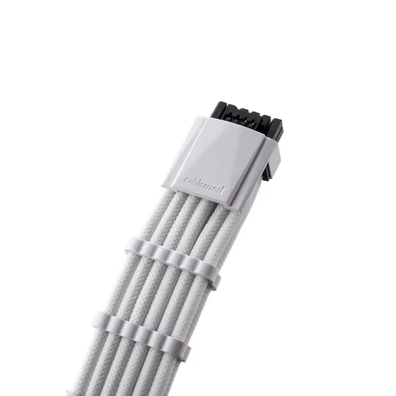 CableMod PRO ModMesh RT-Series 12VHPWR към 3x8Pin PCI-E кабел - 60cm за ASUS/Seasonic захранвания, White