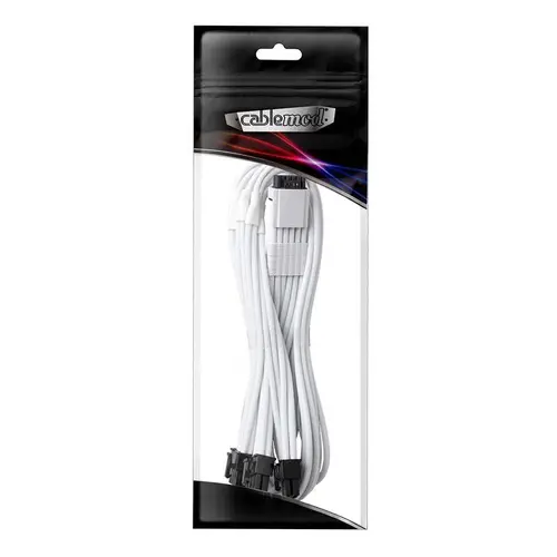 CableMod PRO ModMesh RT-Series 12VHPWR към 3x8Pin PCI-E кабел - 60cm за ASUS/Seasonic захранвания, White - image 2