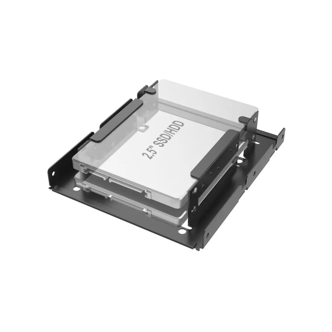 Πλαίσιο σκληρού δίσκου HAMA, 2 x 2.5" SSD και HDD σε θέση HDD 3.5", Μαύρο