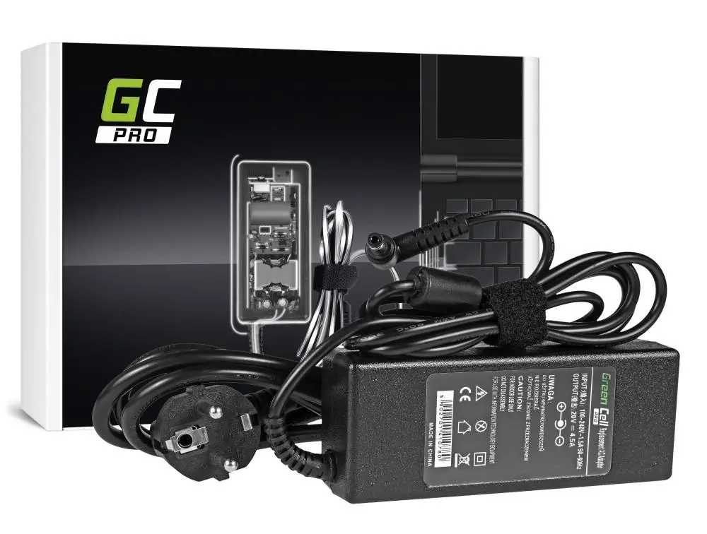 Alimentator pentru laptop GREEN CELL, Pentru TOSHIBA/ ASUS / Fujitsu, 20V, 4.5A, 5.5mm-2