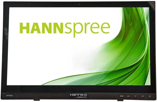 Monitor touch HANNSPREE HT 161 HNB, TFT, 15.6 inch, Wide, HD Ready, D-Sub, HDMI, 10 Point Touch, Negru - 1