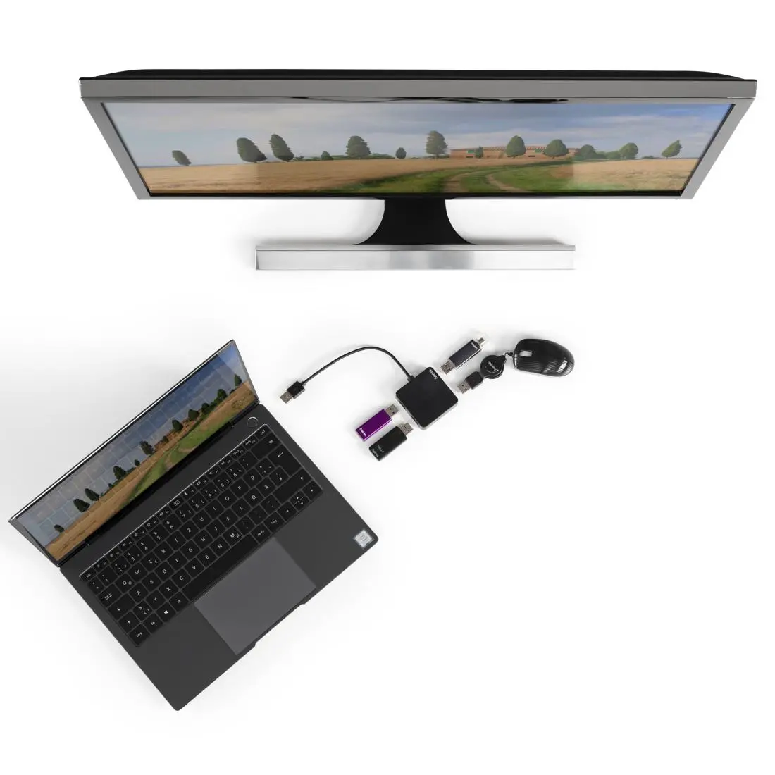 USB hub, 4 θυρών, HAMA-200121 - image 2
