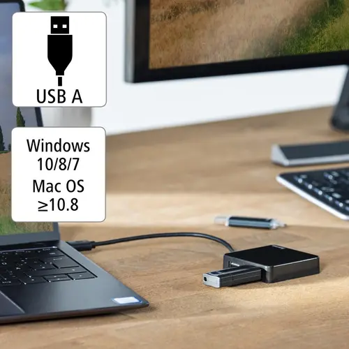 Hub USB, cu 4 porturi, HAMA-200121 - 5