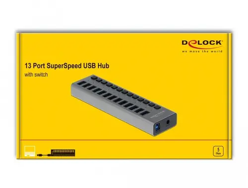 USB хъб Delock, 13 x USB-A, DELOCK-63738 - image 3