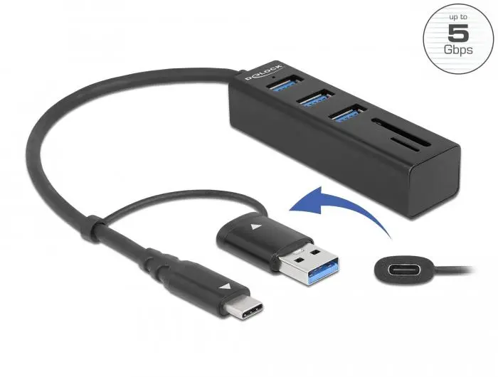 Hub USB, 3 porturi, DELOCK-63859