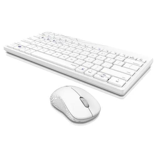 Set tastatură și mouse RAPOO 8000M, Alb - 3