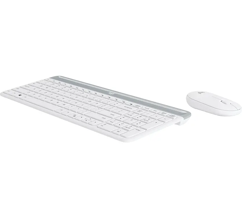 Kомплект безжични клавиатура с мишка Logitech MK470, Бяла - image 2