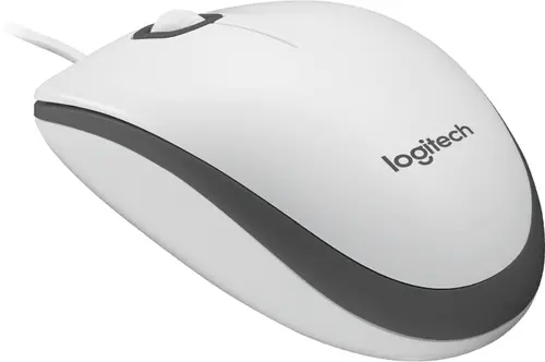 Жична оптична мишка LOGITECH M100, USB, Бял - image 1