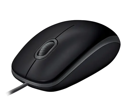 Жична оптична мишка LOGITECH B110, Тиха, Черен, USB - image 2