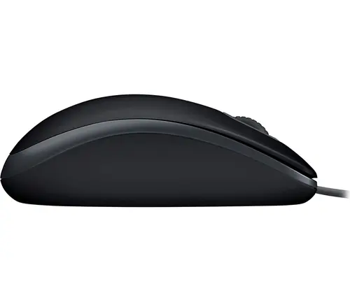 Жична оптична мишка LOGITECH B110, Тиха, Черен, USB - image 3